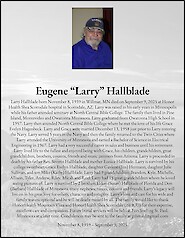 Obituary Eugene &ldquo;Larry&rdquo; Hallblade, Gold Canyon, Arizona