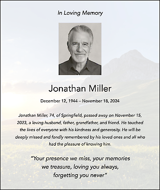 Mountain Background Portrait