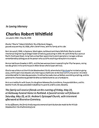 Classic, with Wheat Illustration
